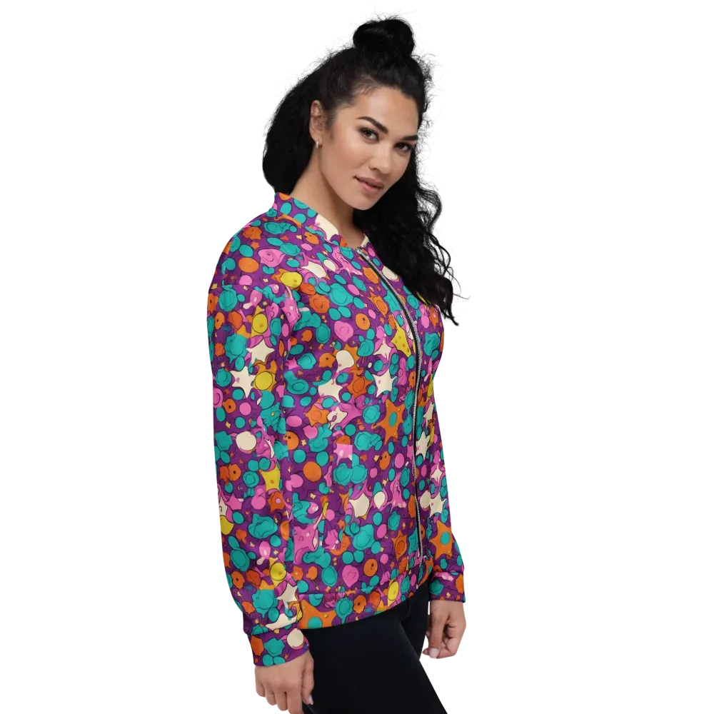 Candy Comet on Bomber Jacket — Right