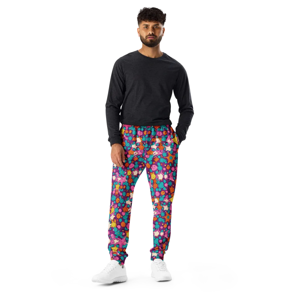 Candy Comet on Men's Joggers — Front