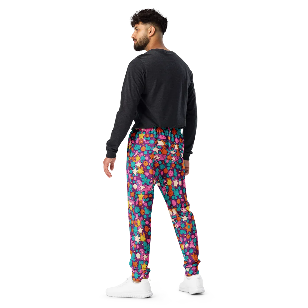 Candy Comet on Men's Joggers — Back