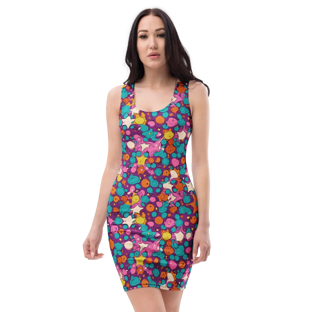 Candy Comet on Bodycon Dress — Front