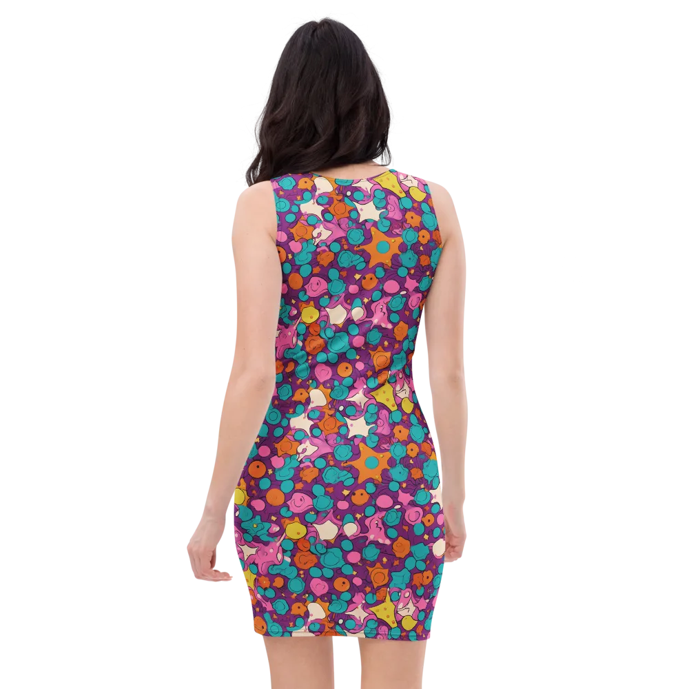 Candy Comet on Bodycon Dress — Back