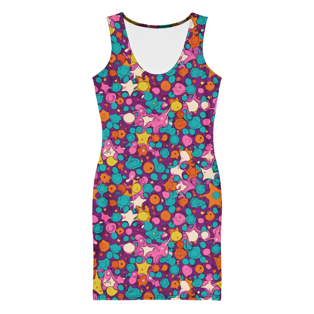 Candy Comet on Bodycon Dress — Front
