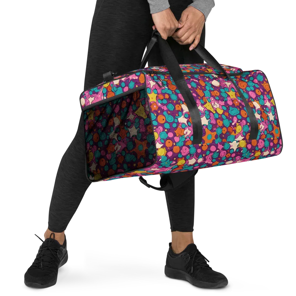 Candy Comet on Duffle Bag — Right Front
