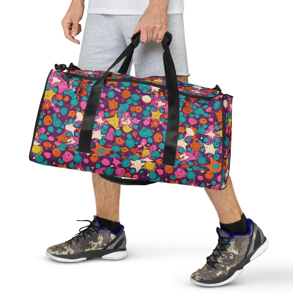 Candy Comet on Duffle Bag — Front