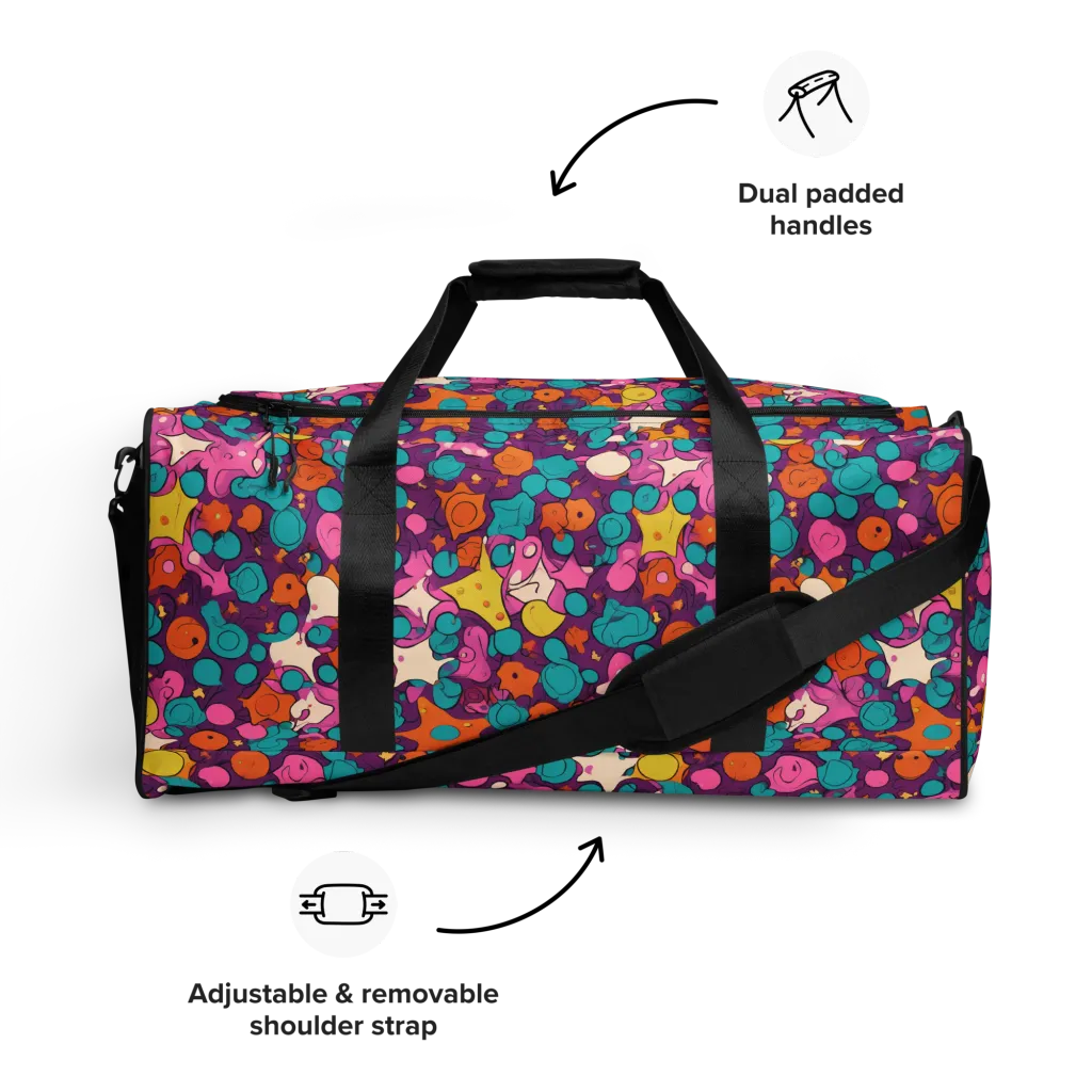 Candy Comet on Duffle Bag — Front
