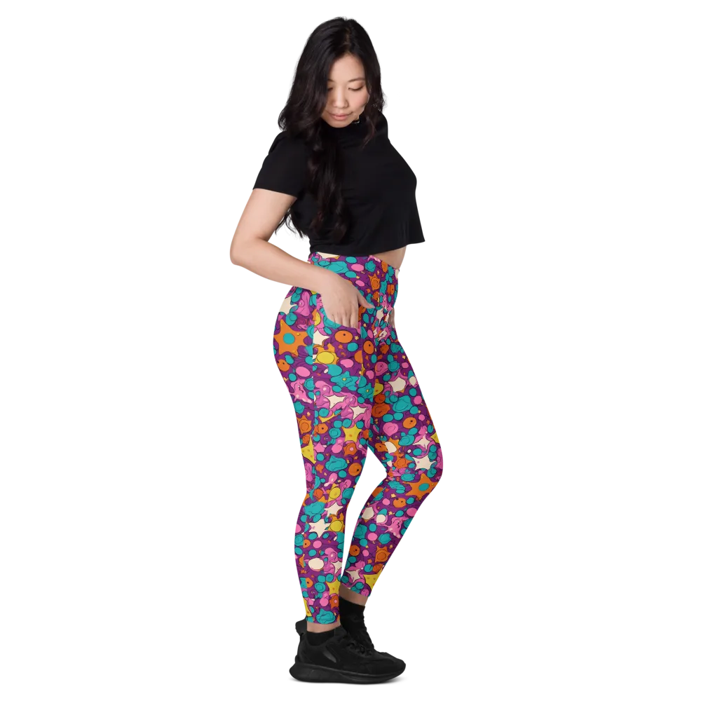 Candy Comet on Leggings with Pockets — Right