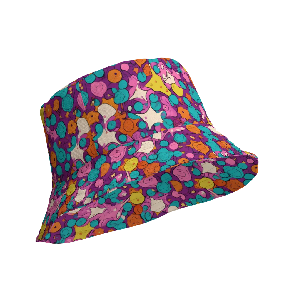 Candy Comet on Reversible Bucket Hat — Product details Outside