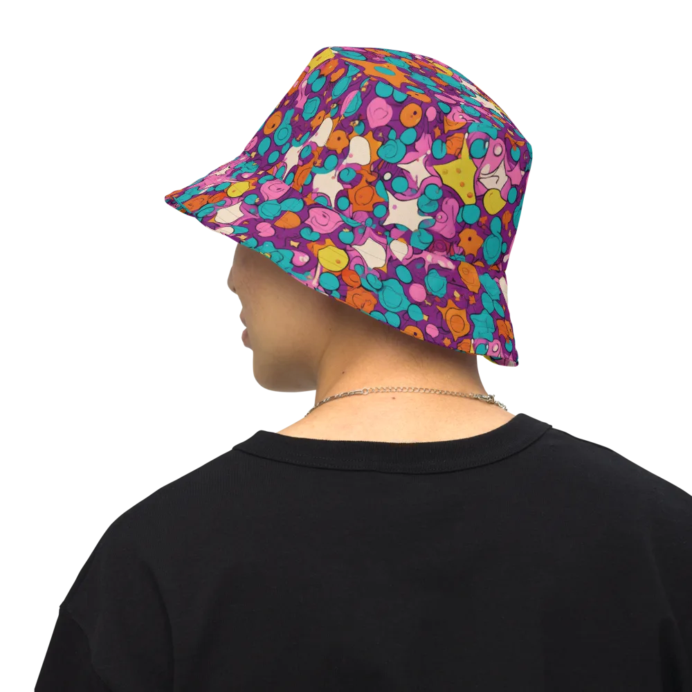 Candy Comet on Reversible Bucket Hat — Back Inside