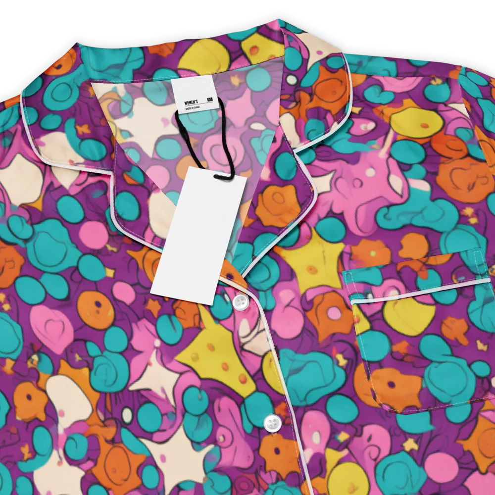 Candy Comet on Women's Short Sleeve Pajama Top — Product details