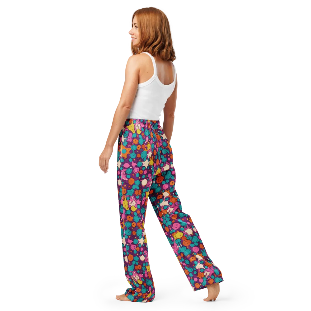 Candy Comet on Women's Pajama Pants — Back