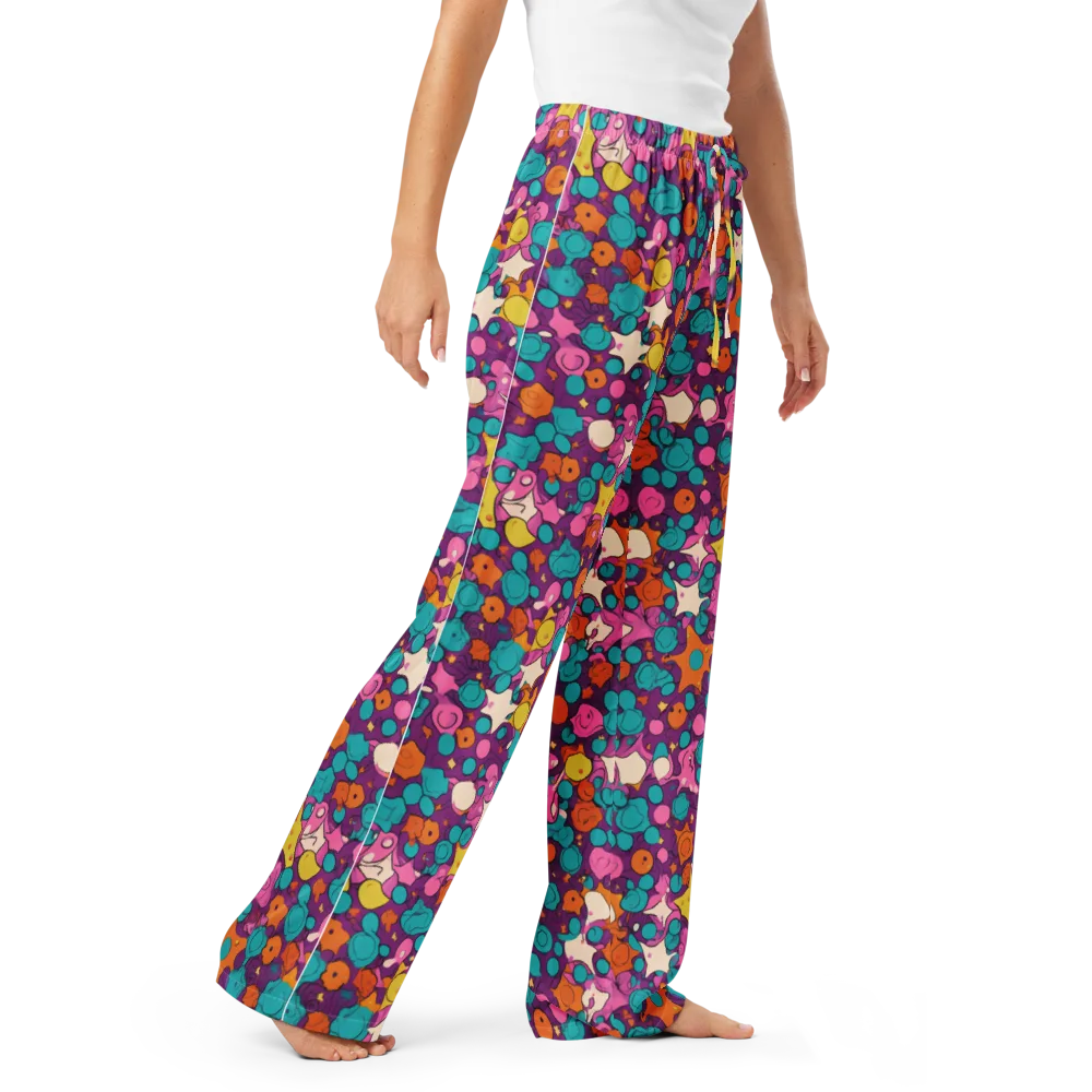 Candy Comet on Women's Pajama Pants — Right Front