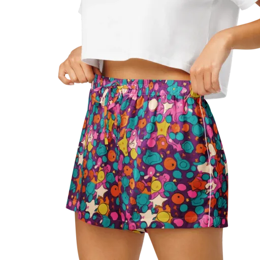 Candy Comet on a Women's Pajama Shorts