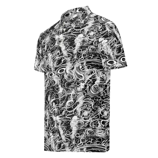 Graphite Whirlpool on a Men's Slim Fit Polo Shirt