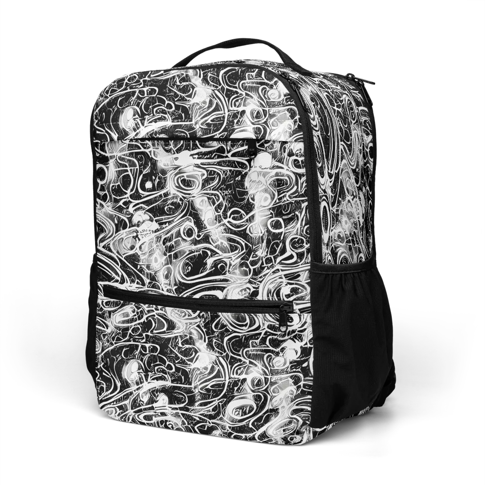 Graphite Whirlpool on Utility Backpack — Left Front