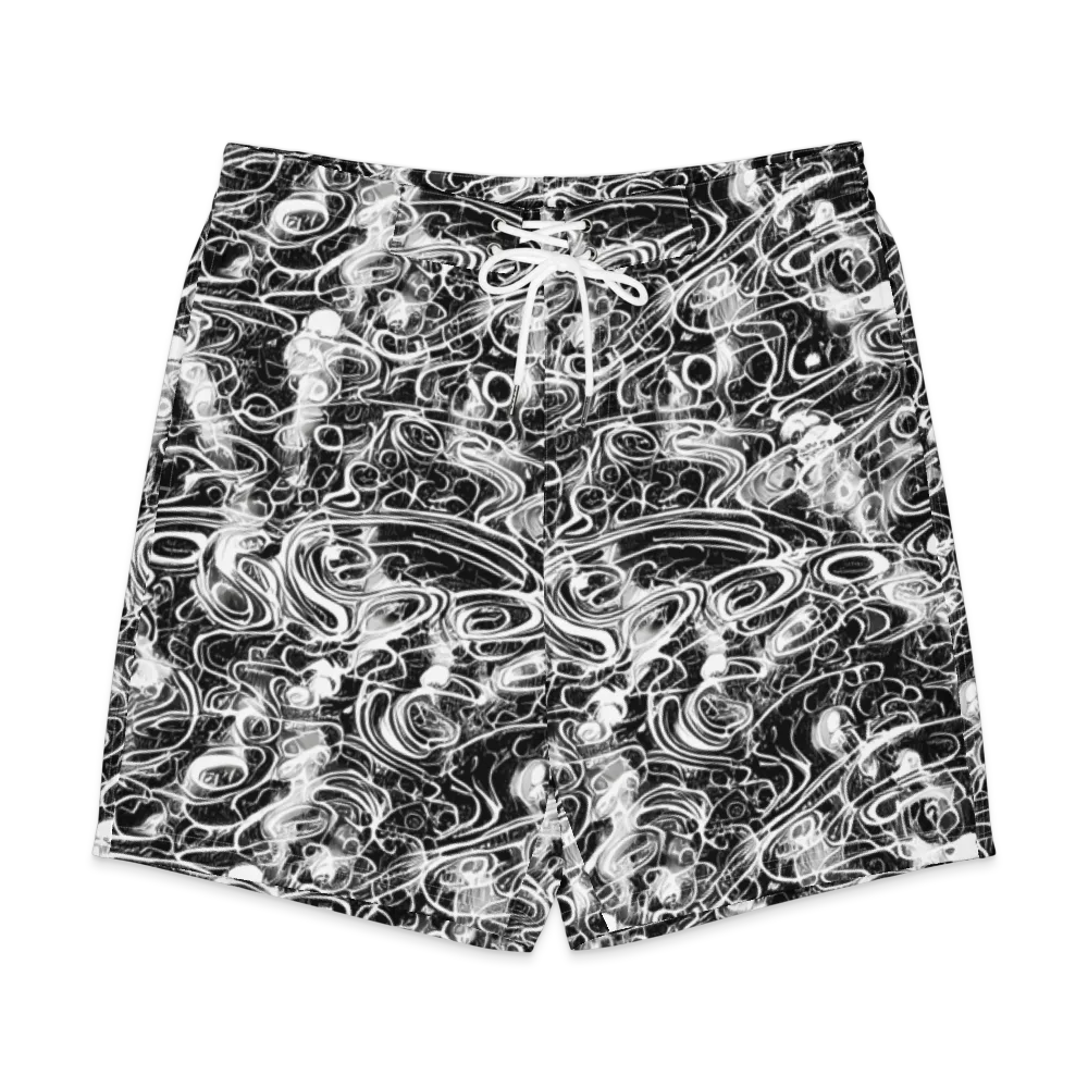 Graphite Whirlpool on Men's Board Shorts — Front