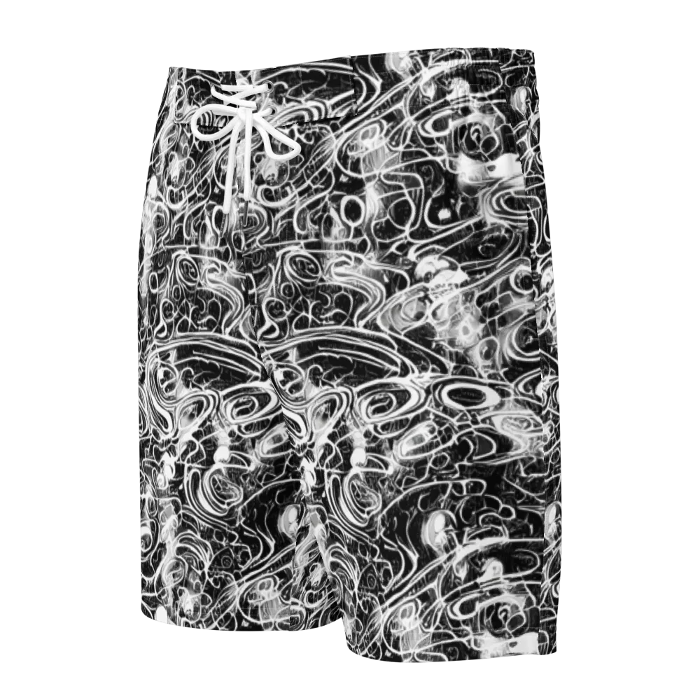 Graphite Whirlpool on Men's Board Shorts — Front