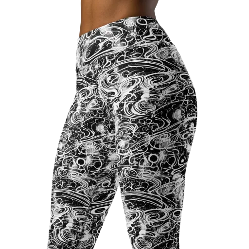 Graphite Whirlpool on a Yoga Leggings