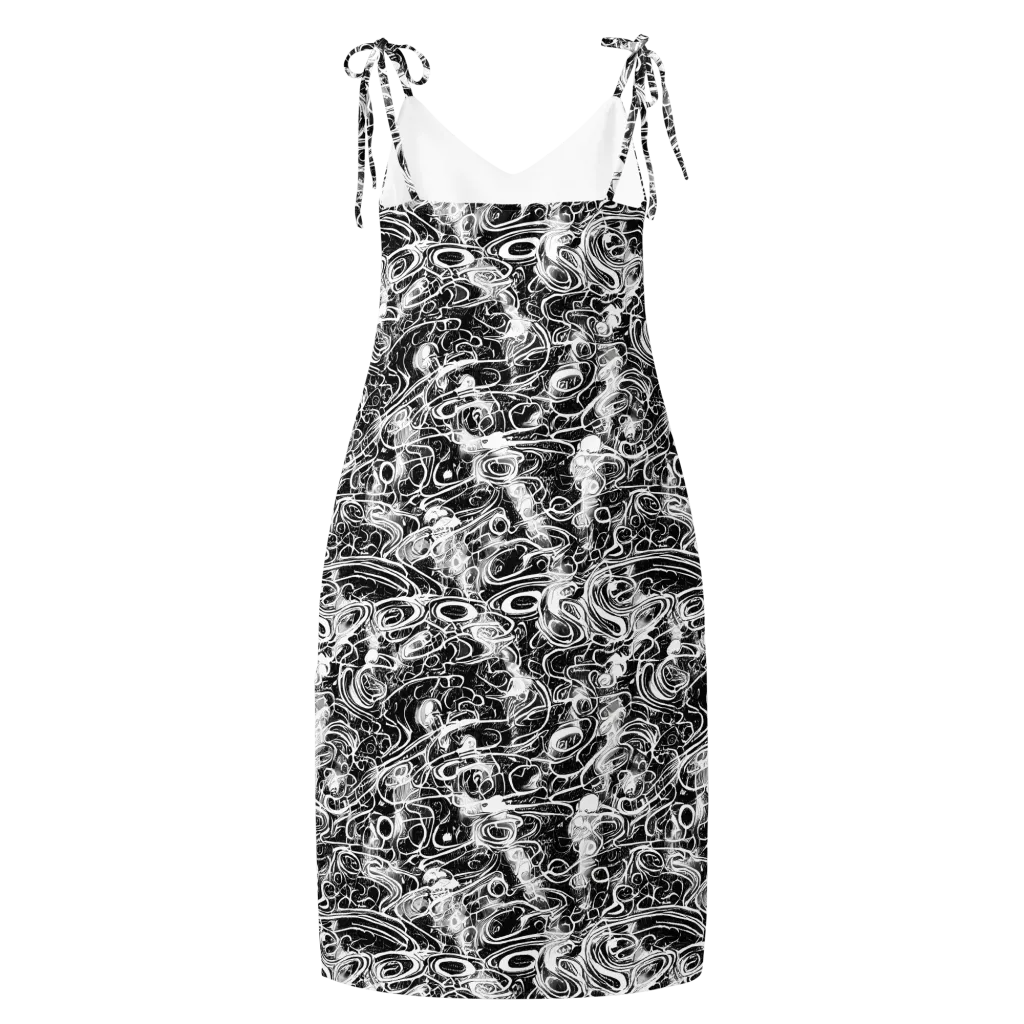 Graphite Whirlpool on Slip Dress — Back