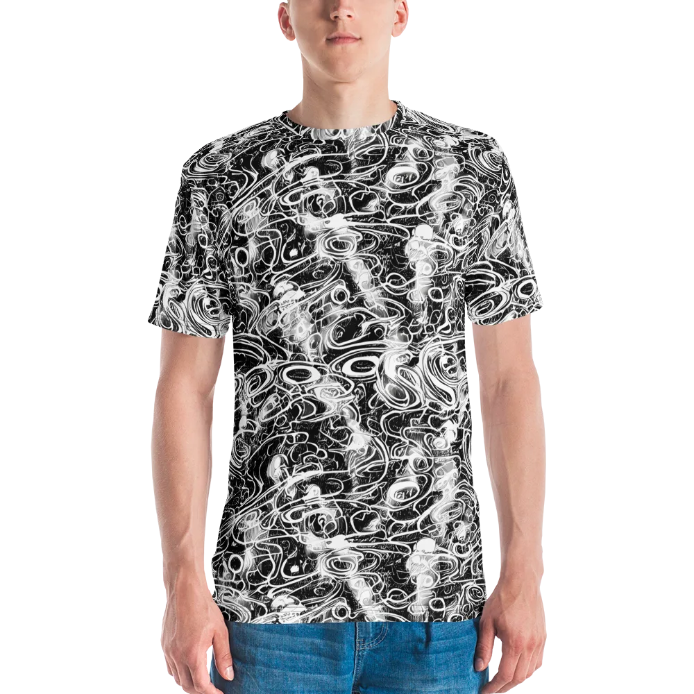 Graphite Whirlpool on Men's Crew Neck T-Shirt — Front