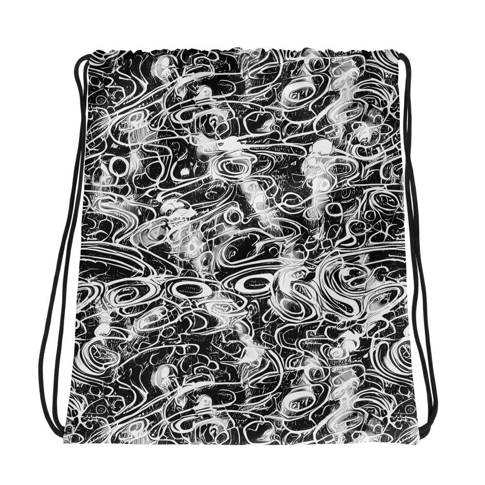 Graphite Whirlpool on Drawstring Bag — Photo