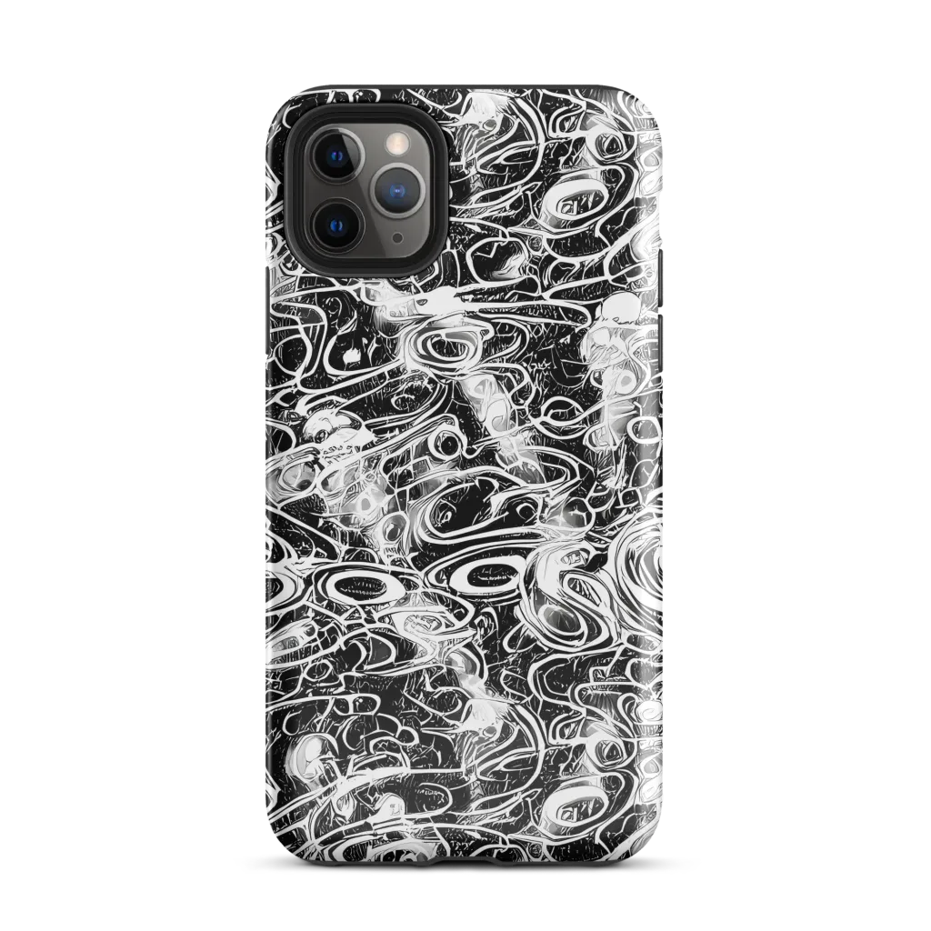 Graphite Whirlpool on Tough Case for iPhone® — Front