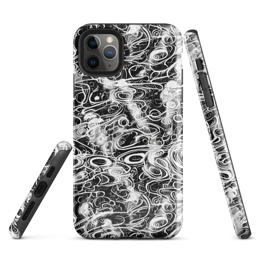 Graphite Whirlpool on a Tough Case for iPhone®