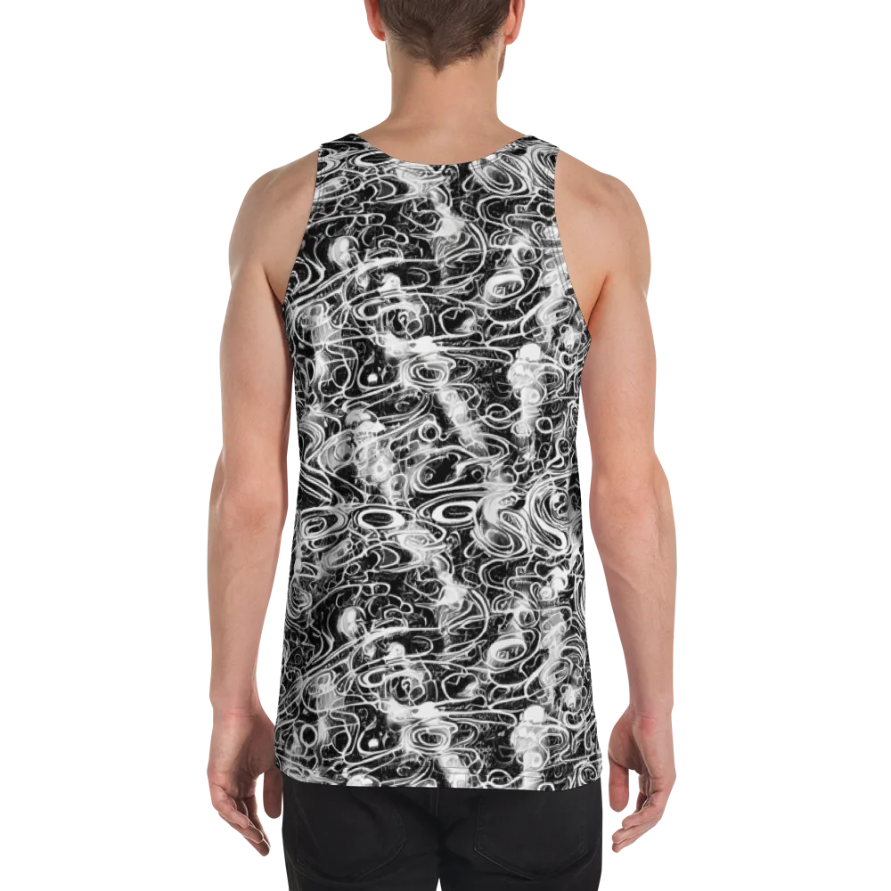 Graphite Whirlpool on Men's Tank Top — Back