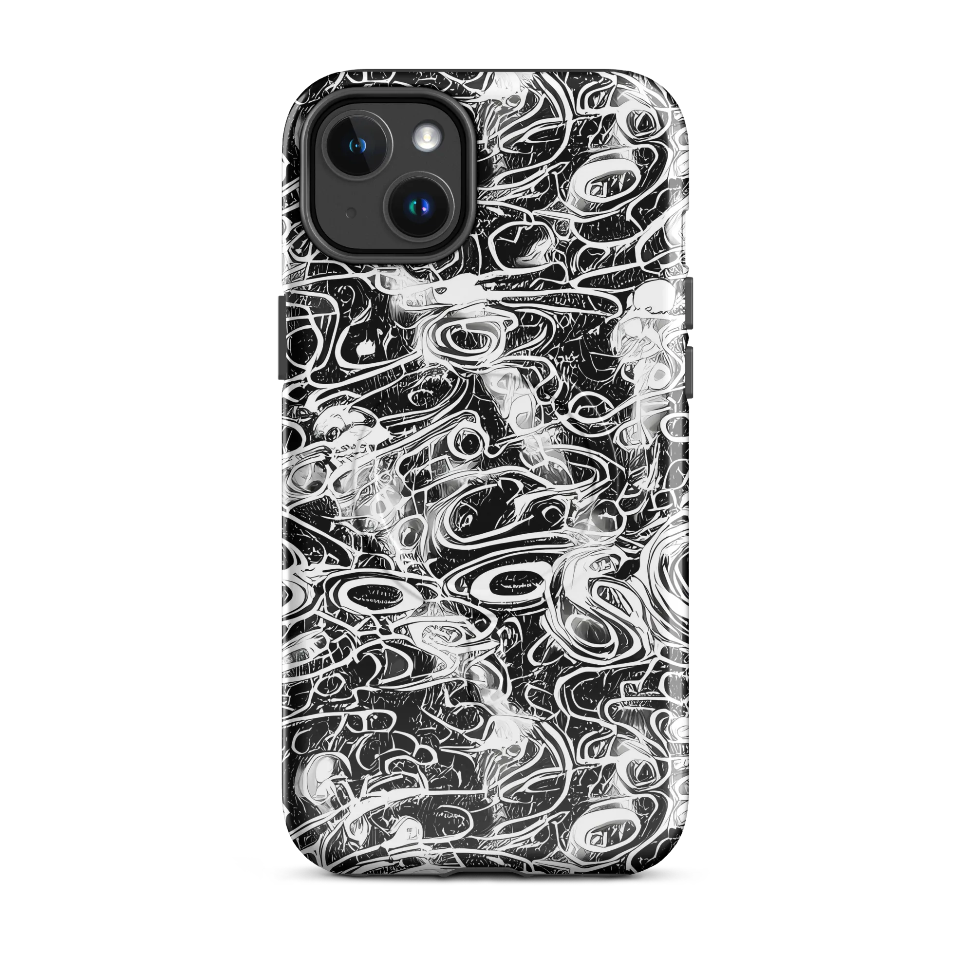 Graphite Whirlpool on MagSafe Tough Case for iPhone® — Front