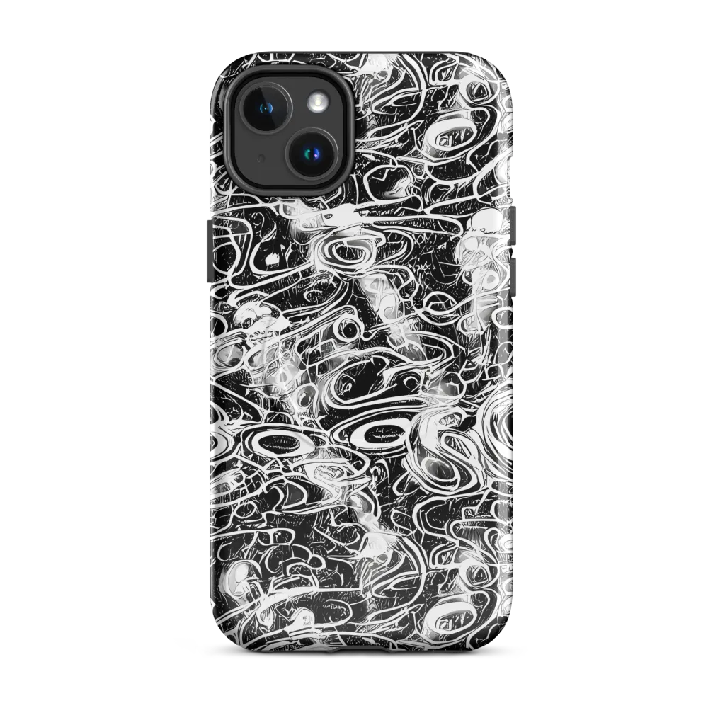 Graphite Whirlpool on MagSafe Tough Case for iPhone® — Front