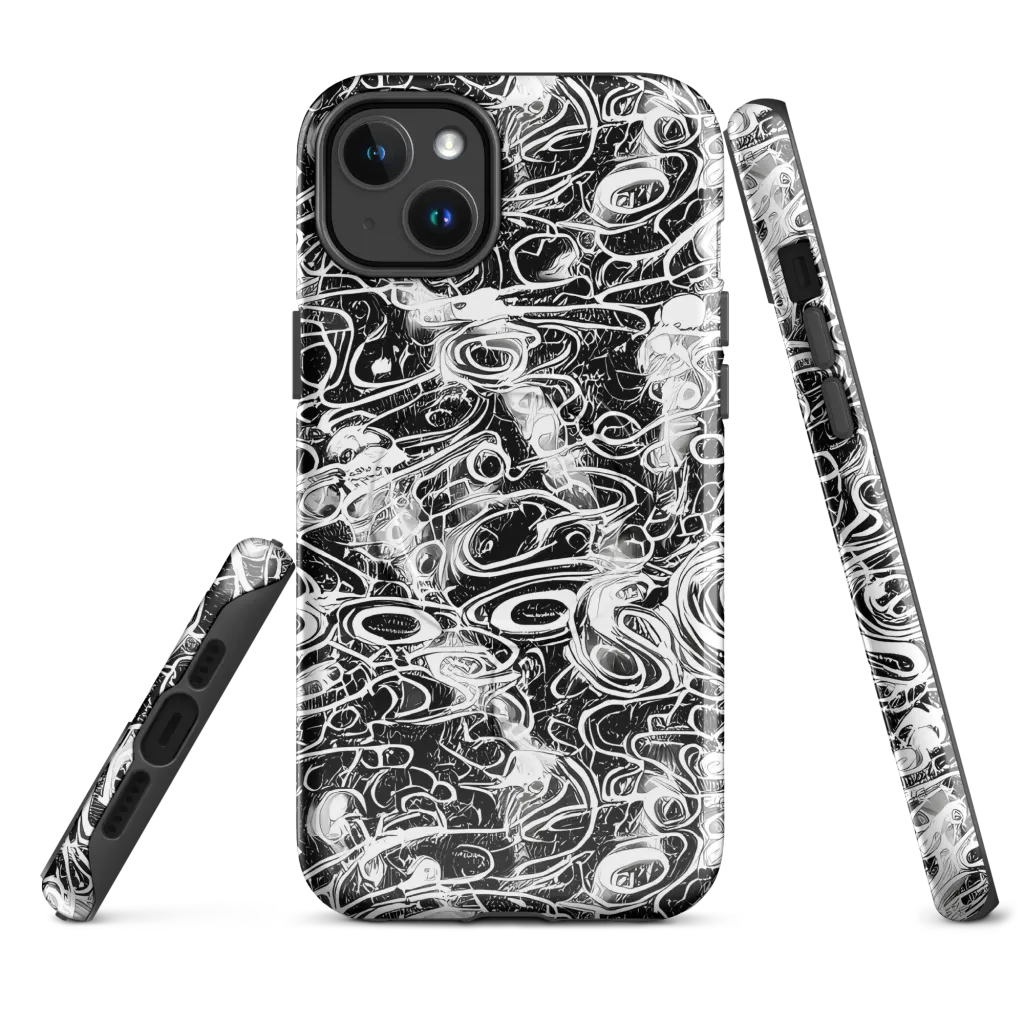 Graphite Whirlpool on MagSafe Tough Case for iPhone® — Front