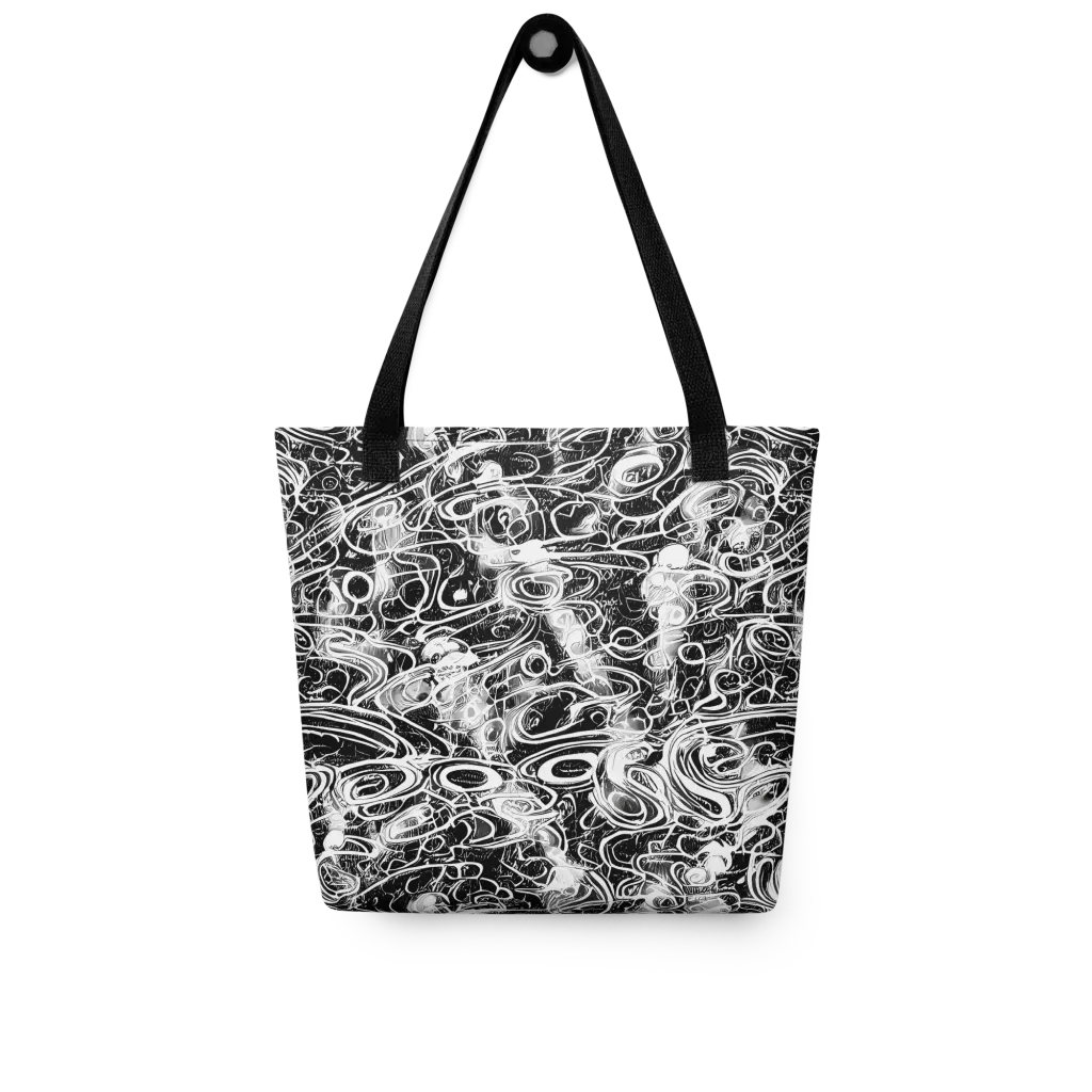 Graphite Whirlpool on Tote Bag — Front