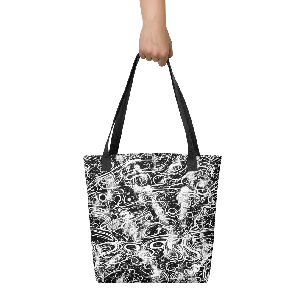 Graphite Whirlpool on Tote Bag — Front