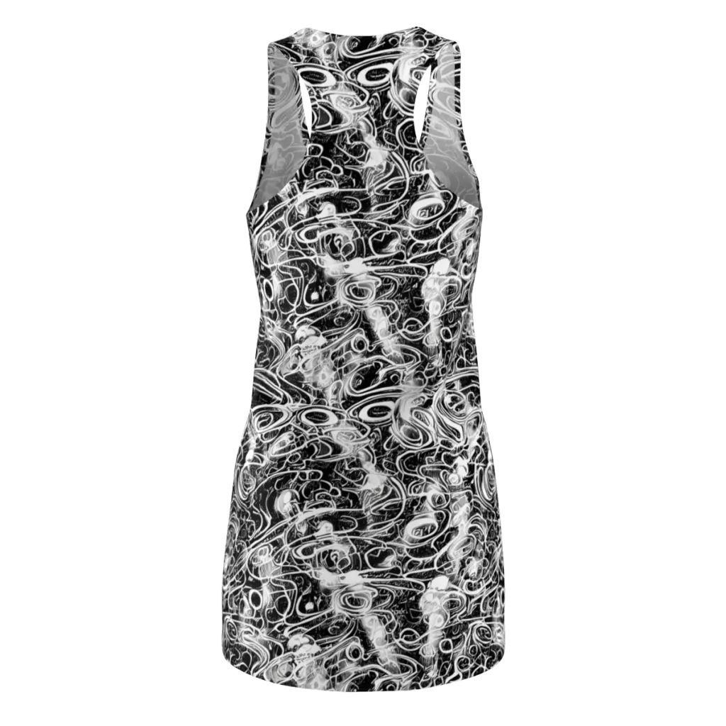 Graphite Whirlpool on Racerback Dress — Back