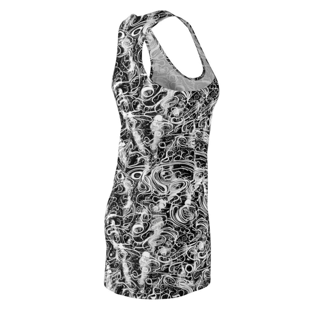 Graphite Whirlpool on Racerback Dress — Back Side