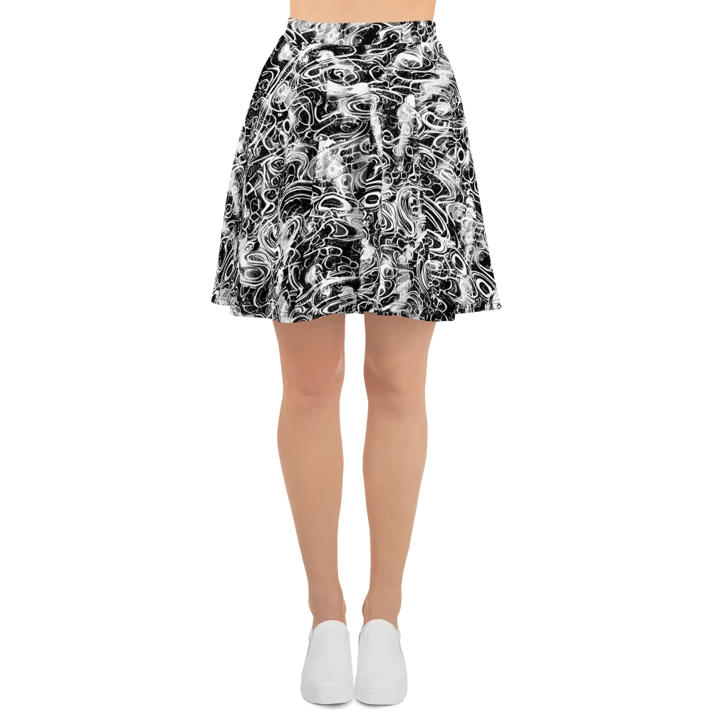 Graphite Whirlpool on Skater Skirt — Front