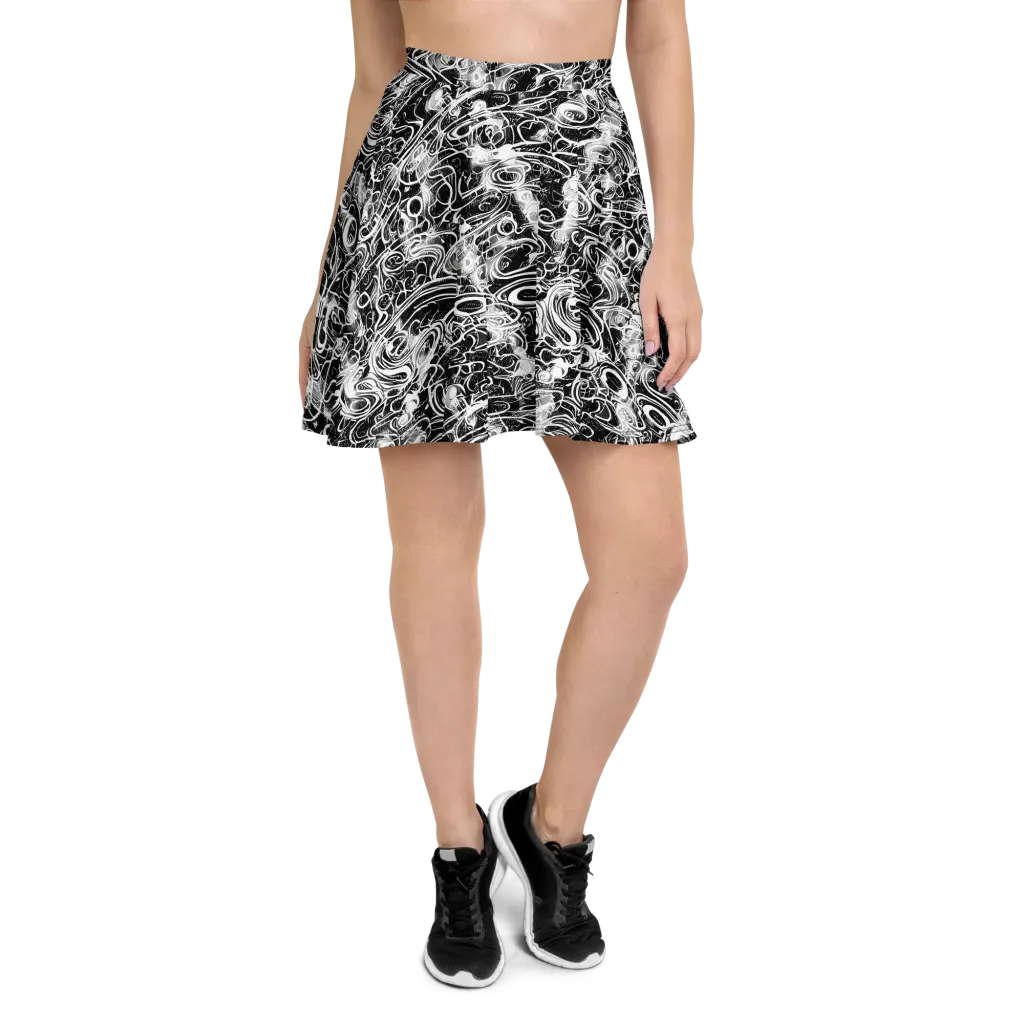 Graphite Whirlpool on Skater Skirt — Front