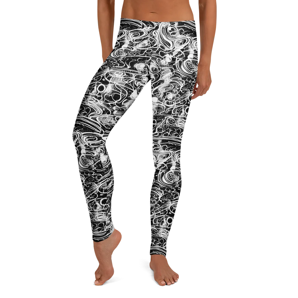Graphite Whirlpool on Leggings — Front