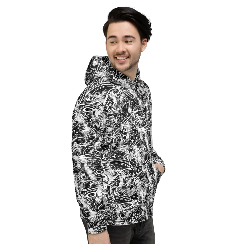 Graphite Whirlpool on Hoodie — Right