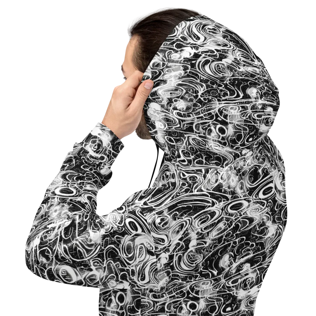 Graphite Whirlpool on Hoodie — Back