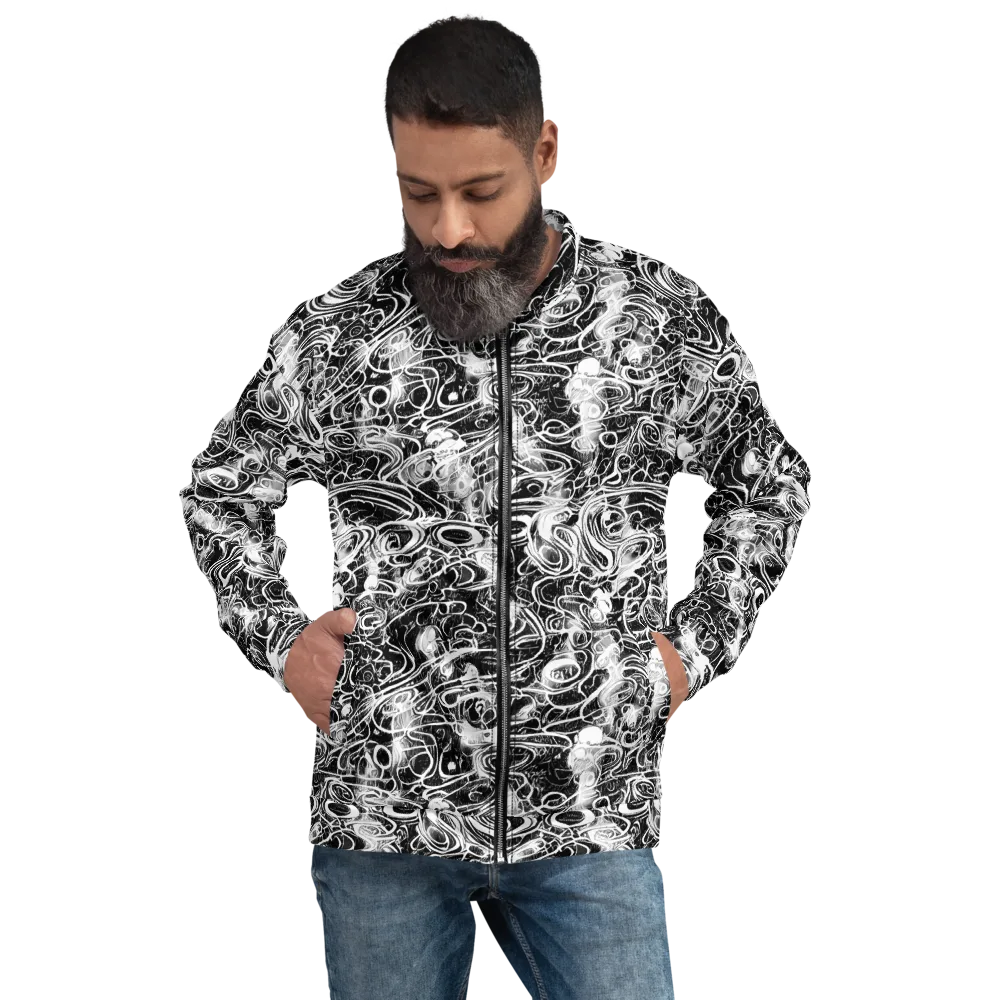 Graphite Whirlpool on Bomber Jacket — Front