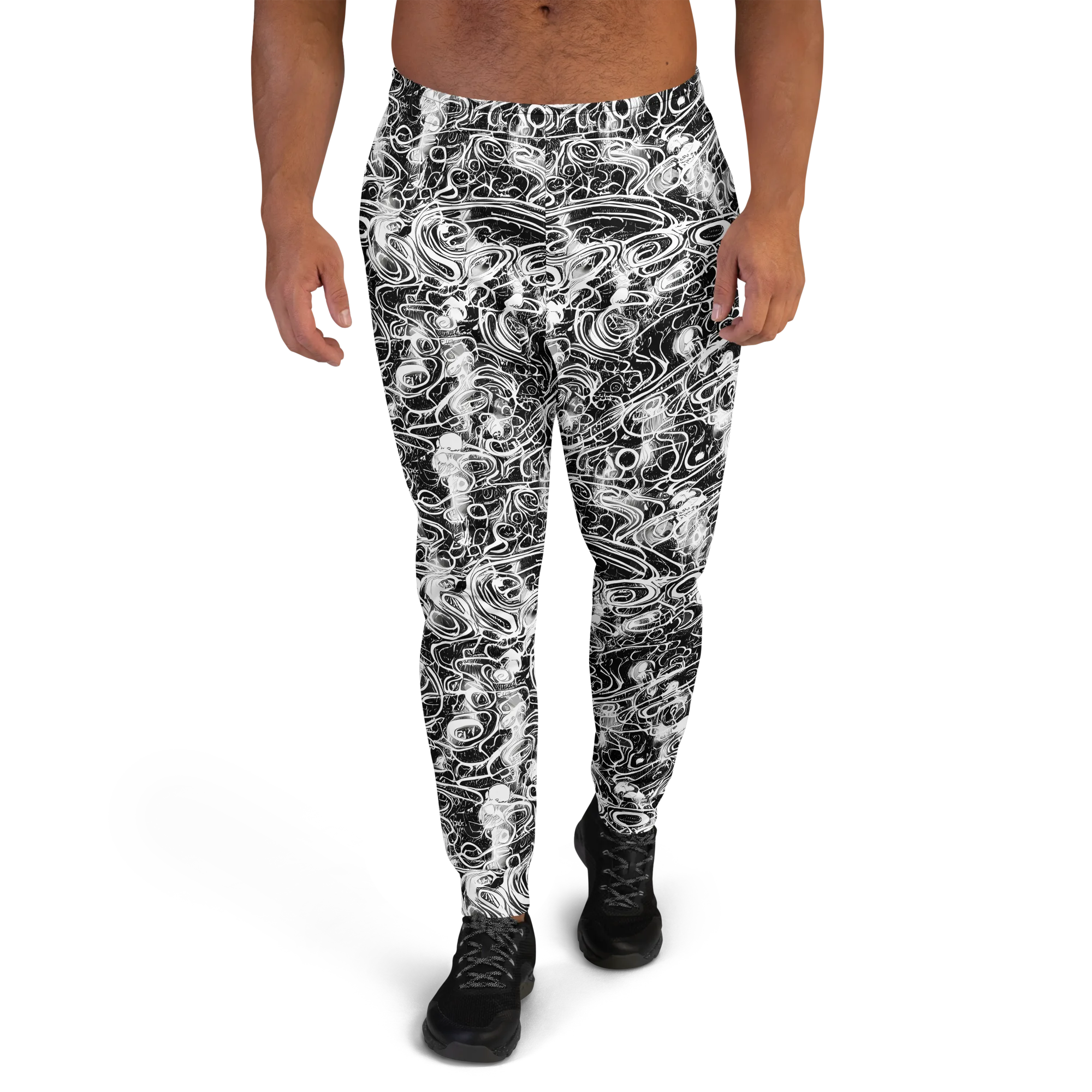 Graphite Whirlpool on Men's Joggers — Front