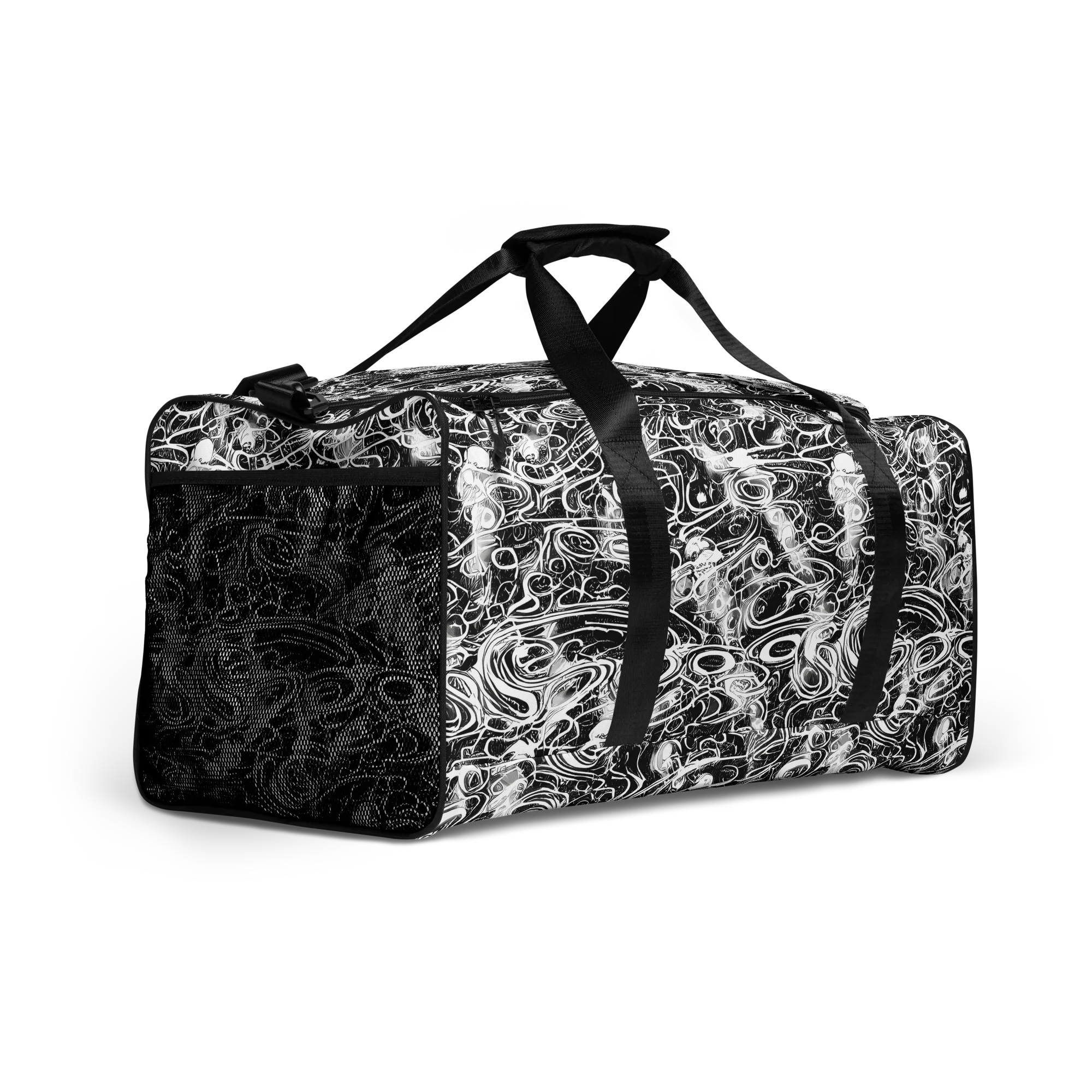 Graphite Whirlpool on Duffle Bag — Right Front