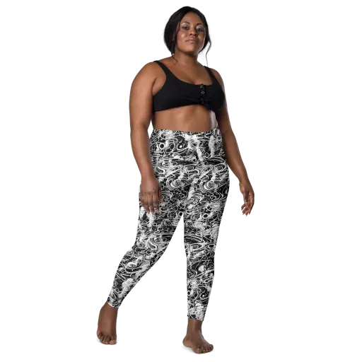 Graphite Whirlpool on a Leggings with Pockets