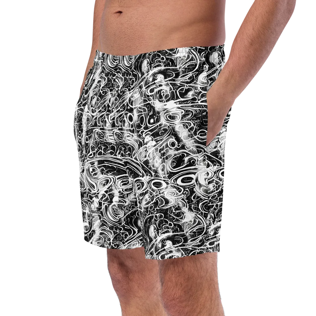 Graphite Whirlpool on Swim Trunks — Left Front