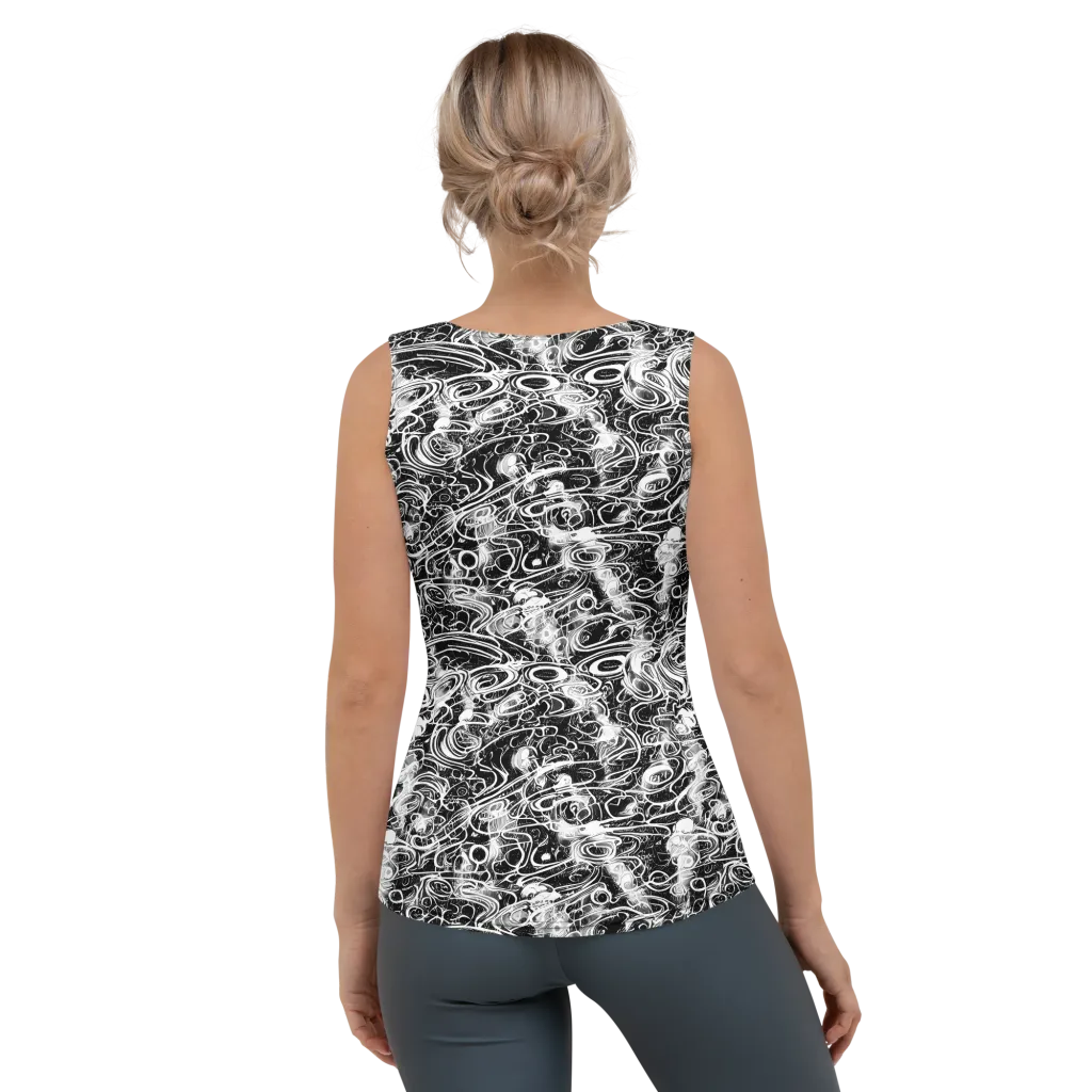 Graphite Whirlpool on Women's Tank Top — Back