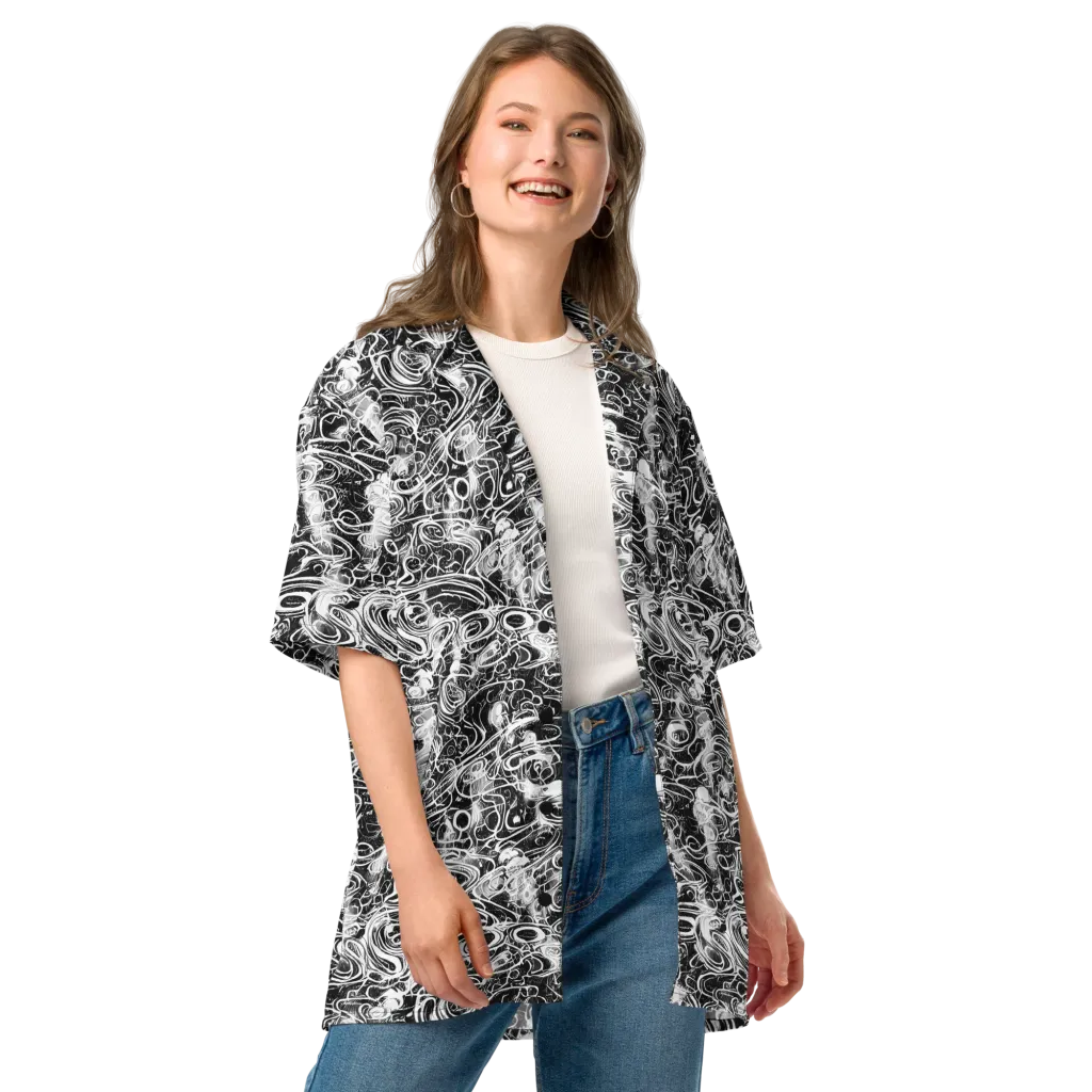 Graphite Whirlpool on Button Shirt — Front