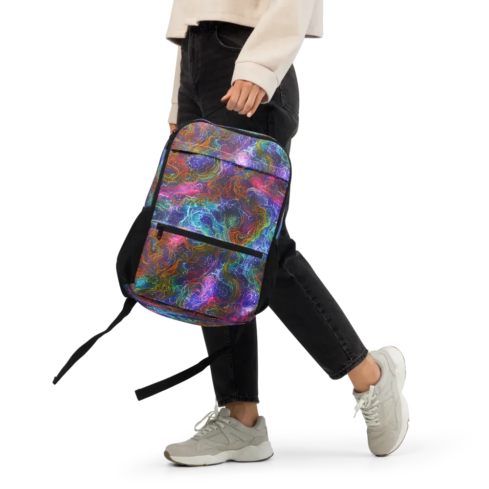 Kaleidoscope Afterdark on Utility Backpack — Front
