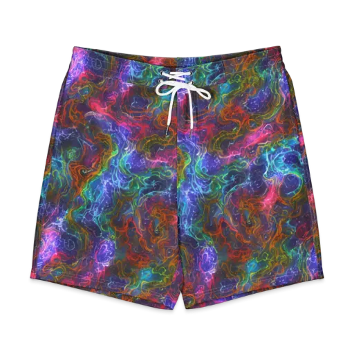 Kaleidoscope Afterdark on a Men's Board Shorts