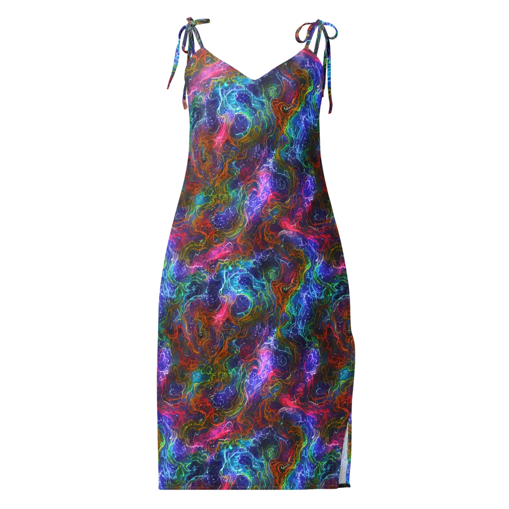 Kaleidoscope Afterdark on Slip Dress — Front