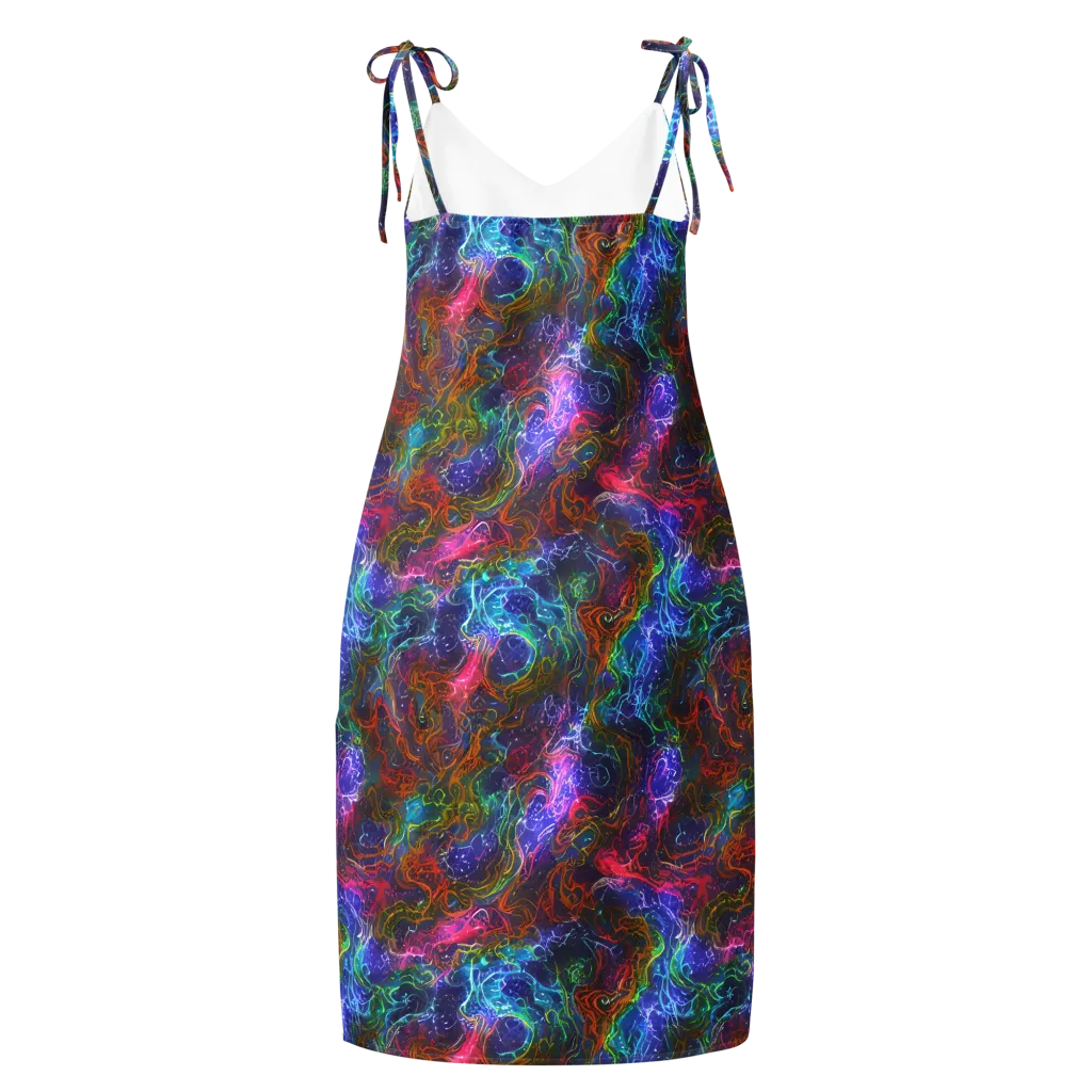 Kaleidoscope Afterdark on Slip Dress — Back